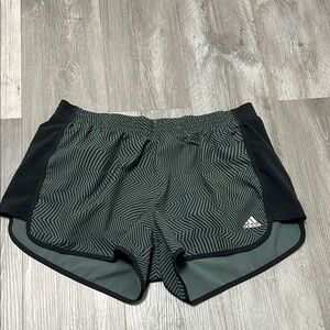 Adidas  Athletic Shorts / greenish grey & black / size XL